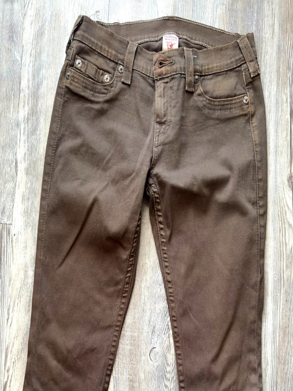 True Religion Brown Skinny Jeans - Size 30